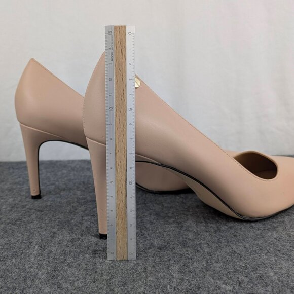 Calvin Klein Kristy Nude Heels | Size 8.5 | Pointed Toe Pumps | 3.25" Heel - Picture 9 of 10